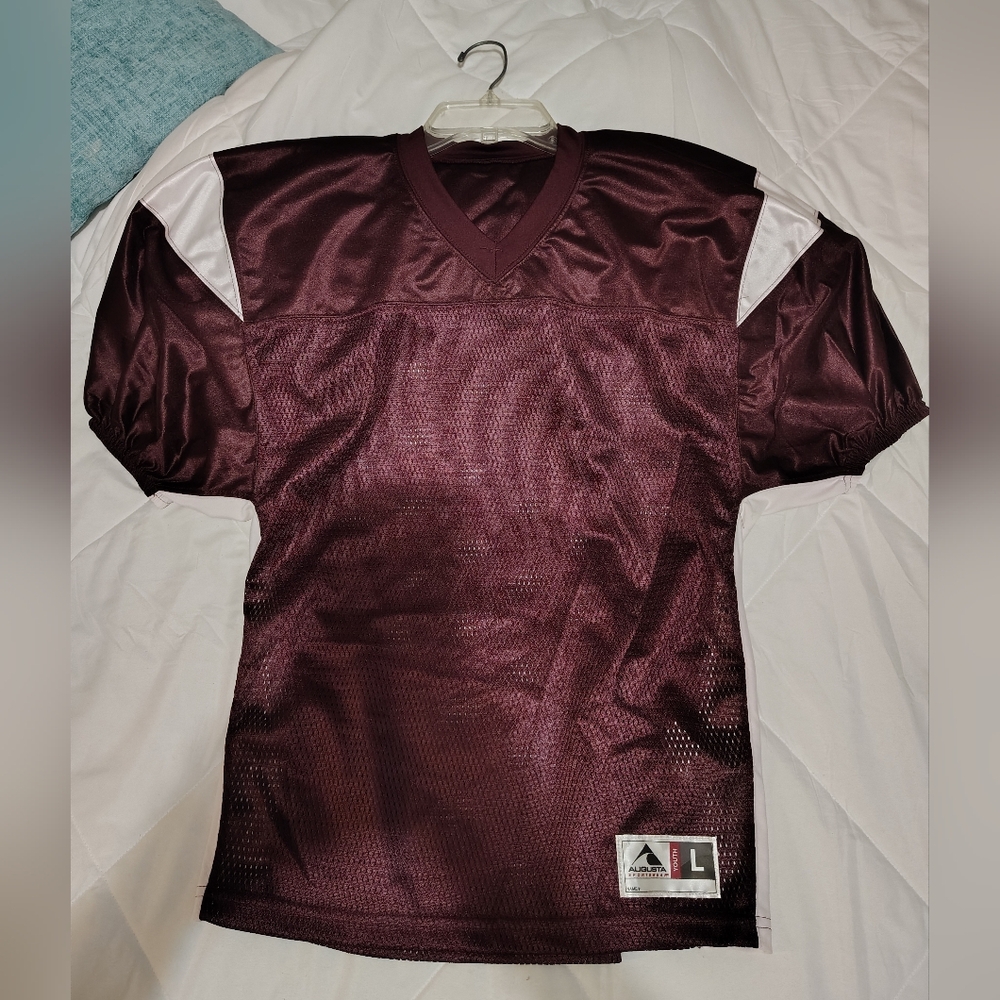 Augusta Sportswear Maroon and White Football Jersey